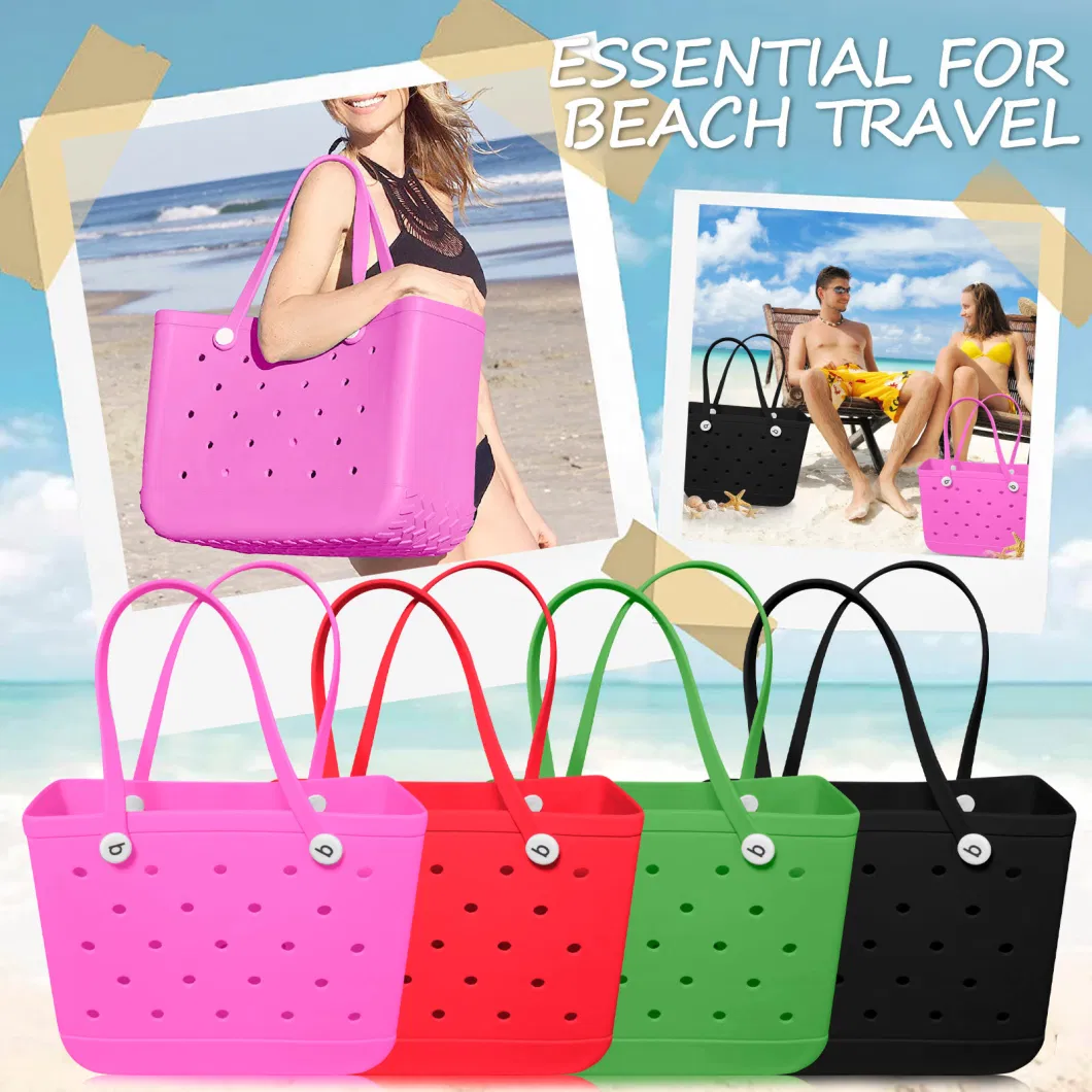 Customized Summer Outdoor Extra Large Rubber Beach Bag Best Seller EVA Tote Bag Style Beach and Sports Bag