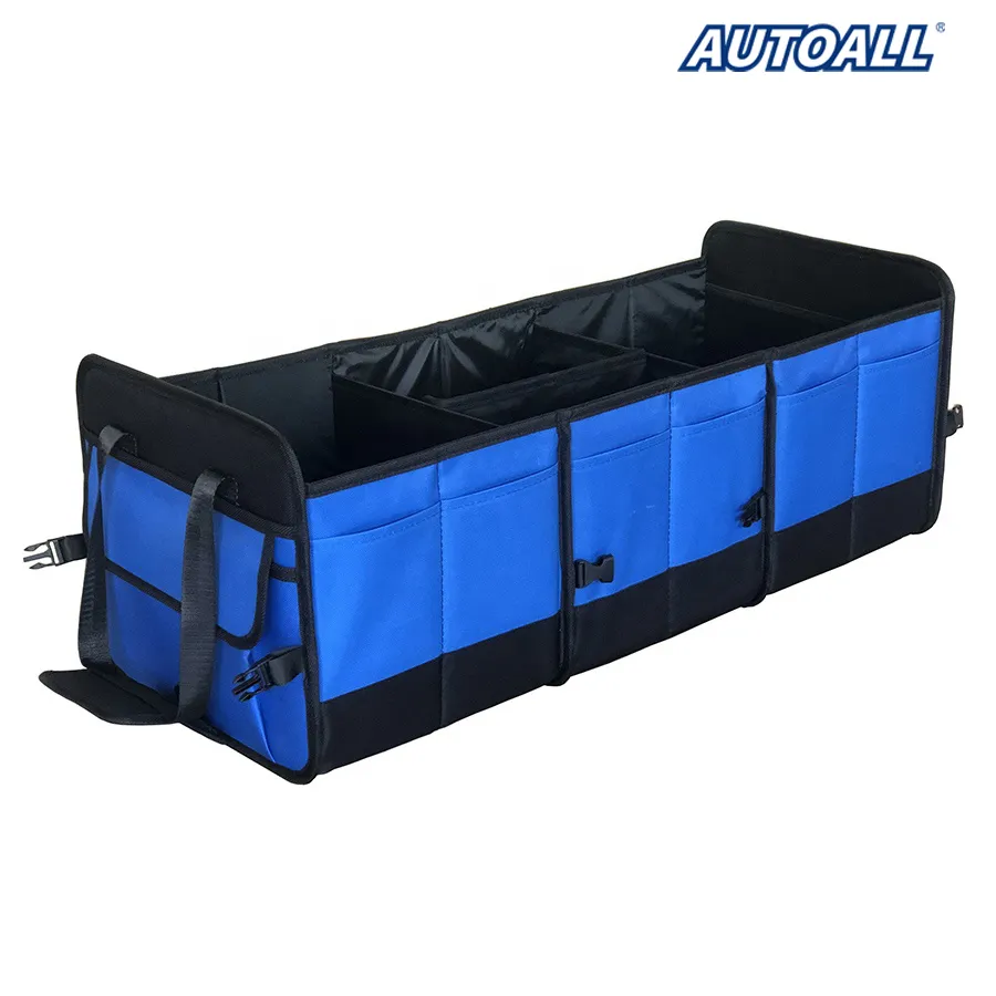 Organizzatore per bagagliaio per auto di grande capacità, organizzatori in tessuto più resistente in poliestere